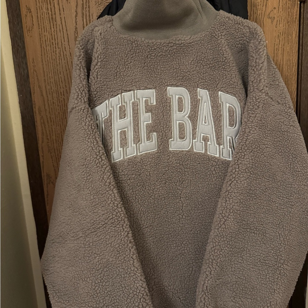 The Bar Taupe Knit Sweater